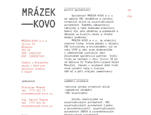 Tablet Screenshot of mrazek-kovo.cz